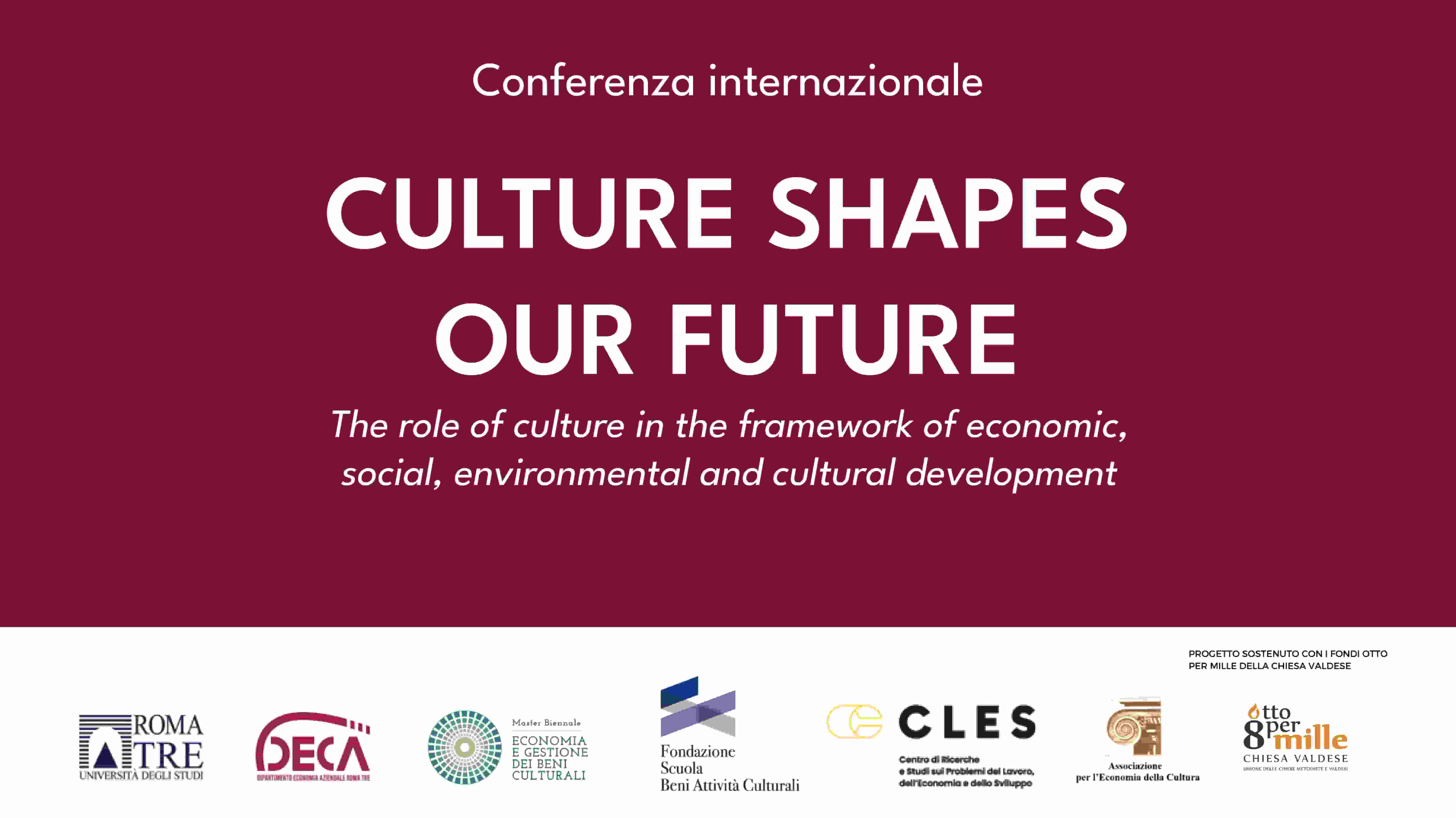Culture shapes our future - 01 Dicembre 2023